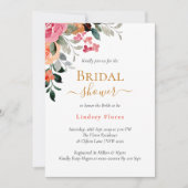 Farbiges Brautparty Einladung (Vorderseite)