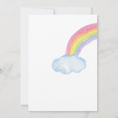 Farbiges Brautparty Einladung (Rückseite)