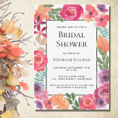 Farbiges Brautparty Einladung