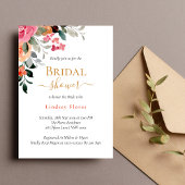 Farbiges Brautparty Einladung