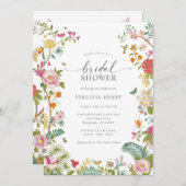 Farbiges Brautparty Einladung (Vorne/Hinten)