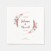 Farbiges Brautparty Serviette (Vorderseite)