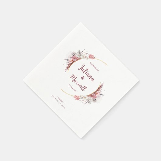 Farbiges Brautparty Serviette (Ecke)