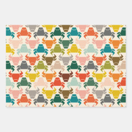 Farbiges Bullkopfpapier für die Silhouette Geschenkpapier Set