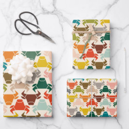 Farbiges Bullkopfpapier für die Silhouette Geschenkpapier Set