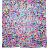 Farbiges Buntglas Duschvorhang (Vorderseite)