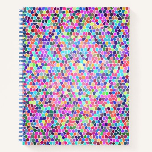 Farbiges Buntglas Notizbuch (Vorderseite)