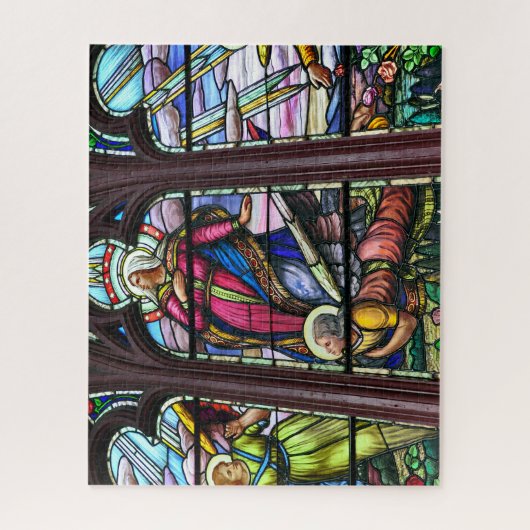 Farbiges Buntglas Puzzle (Vertikal)