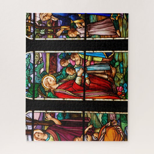 Farbiges Buntglas Puzzle (Vertikal)