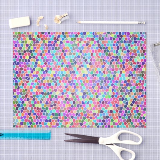 Farbiges Buntglas Seidenpapier (Handwerk)