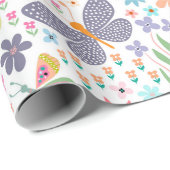 Farbiges Butterfett Geschenkpapier (Rolleneckpunkt)