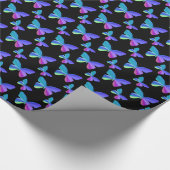 Farbiges Butterfly Wrapping Paper Geschenkpapier (Ecke)