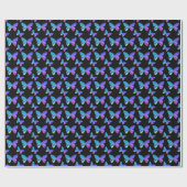 Farbiges Butterfly Wrapping Paper Geschenkpapier (Flach)