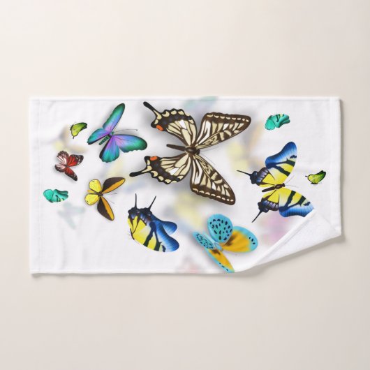 Farbiges Butterflybad Handtuchhandtuch Set (Handtuch)