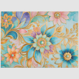 Farbiges Byzantinisches Juwel Art Tissue Seidenpapier