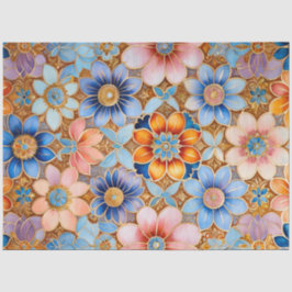 Farbiges Byzantinisches Juwel Art Tissue Seidenpapier