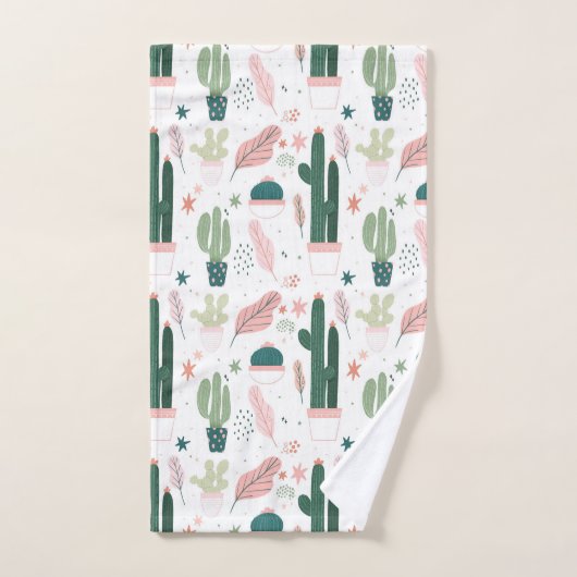 Farbiges Cactus Bath Handtuch Set (Handtuch)