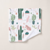 Farbiges Cactus Bath Handtuch Set (Waschlappen)
