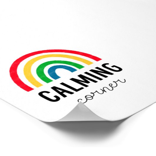 Farbiges Calming Corner Poster (Ecke)