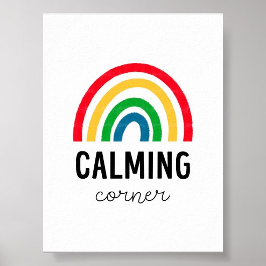 Farbiges Calming Corner Poster (Vorne)