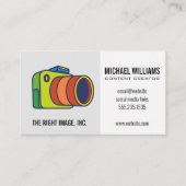 Farbiges Camera-Logo Visitenkarte (Vorderseite)