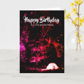 Farbiges Camping Geburtstagskarte Karte (Gelbe Blume)