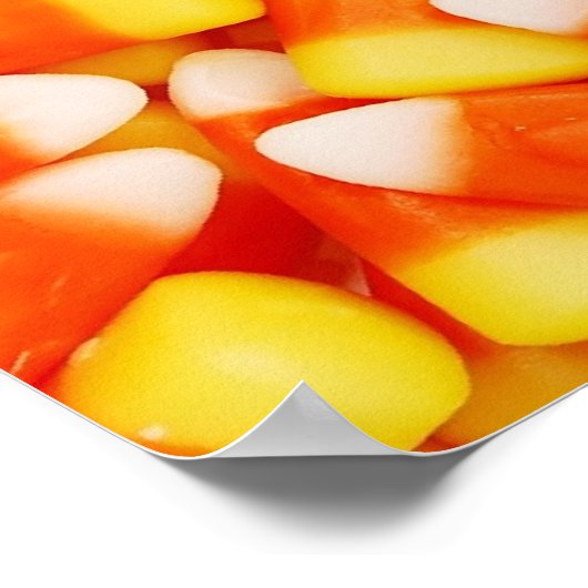 Farbiges Candy Corn Poster (Ecke)