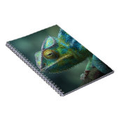Farbiges Chameleon-Nah-Up-Notebook Notizblock (Rechte Seite)