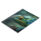 Farbiges Chameleon-Nah-Up-Notebook Notizblock (Linke Seite)