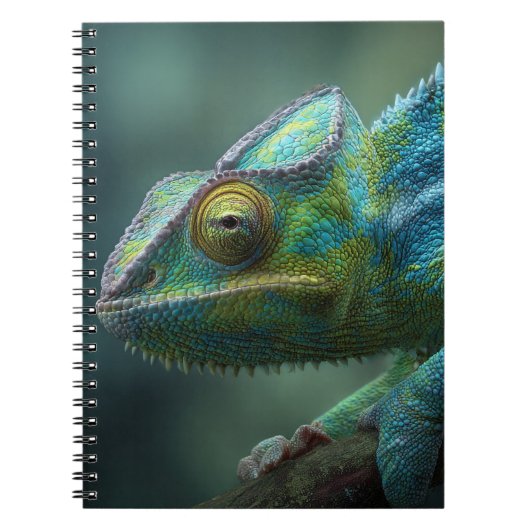 Farbiges Chameleon-Nah-Up-Notebook Notizblock (Vorderseite)