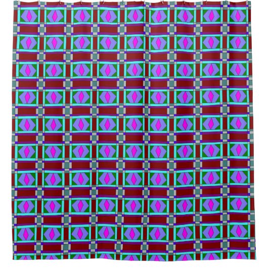 Farbiges Chaos 18 Duschvorhang (Vorderseite)