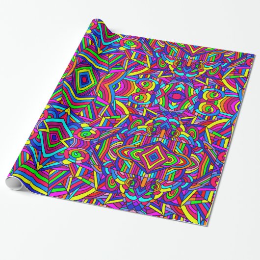 Farbiges Chaos 2 Geschenkpapier (Ungerollt)