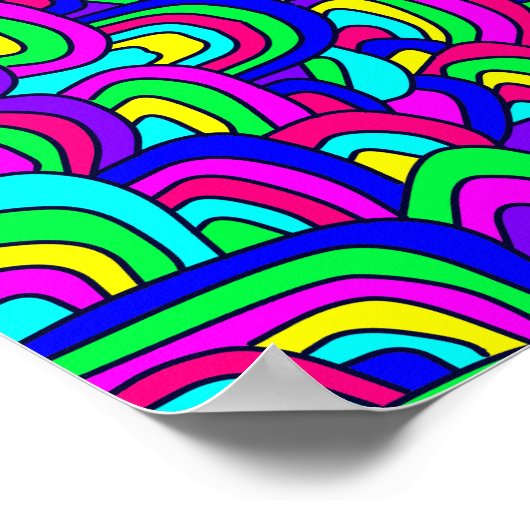 Farbiges Chaos 5 Poster (Ecke)