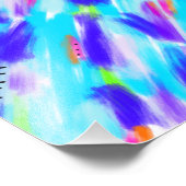 Farbiges Chaos-Foto Fotodruck (Ecke)