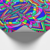 Farbiges Chaos Geschenkpapier (Ecke)