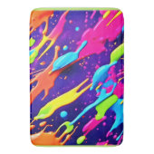 Farbiges Chaos im Abstrakten Spritzer Badematte (Vorderseite Vertikal)