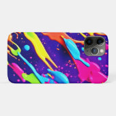 Farbiges Chaos im Abstrakten Spritzer Case-Mate iPhone Hülle (Rückseite (Horizontal))