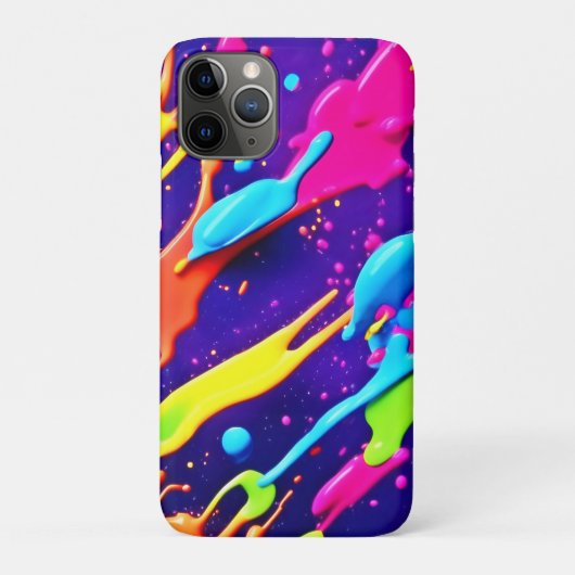 Farbiges Chaos im Abstrakten Spritzer Case-Mate iPhone Hülle (Rückseite)