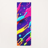 Farbiges Chaos im Abstrakten Spritzer Yogamatte (Vorderseite)