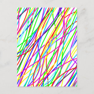 Farbiges Chaos Postkarte