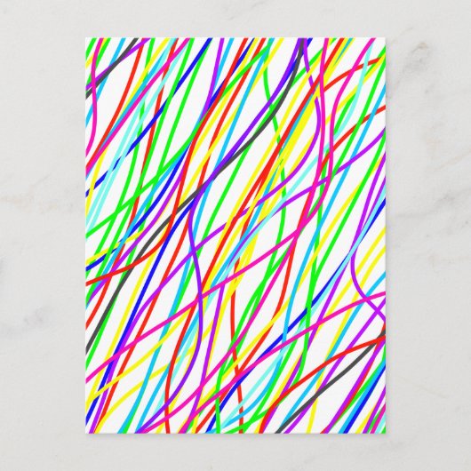 Farbiges Chaos Postkarte (Vorderseite)