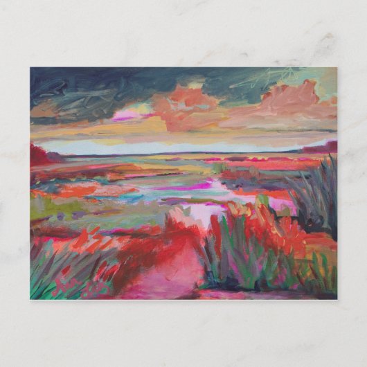 Farbiges Chaos Postkarte (Vorderseite)