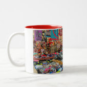 Farbiges Chaos - Santana-Messe - das echte Portuga Zweifarbige Tasse (Links)