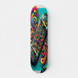 "Farbiges Chaos" Skateboard