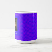 Farbiges Chevron-Muster Absolventen-Kaffeetasse Verwandlungstasse (Zentrum)