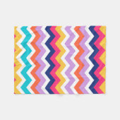 Farbiges Chevron-Muster-Hausdekor-Accessoire Fleecedecke (Vorderseite (Horizontal))