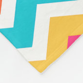 Farbiges Chevron-Muster-Hausdekor-Accessoire Fleecedecke (Ecke)
