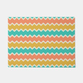 Farbiges Chevron-Muster-Teppichdesign Fußmatte (Vorderseite)