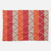 Farbiges Chevron-Streifenmuster Geschirrtuch (Horizontal)