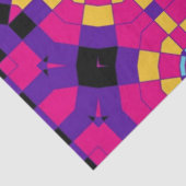 Farbiges Chic Op Art Mosaik Geometrisches Muster Seidenpapier (Ausschnitt)